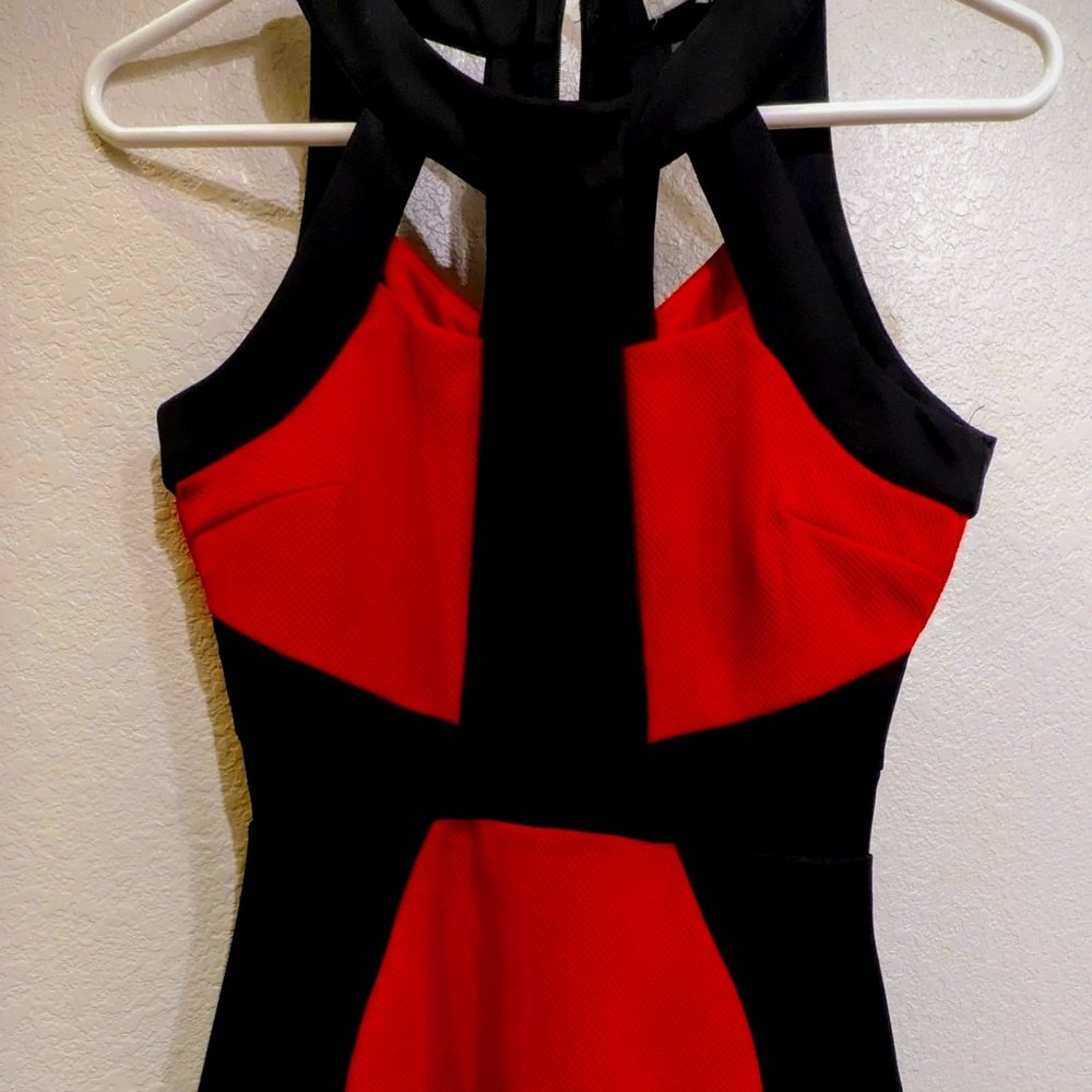 Red & Black party dress